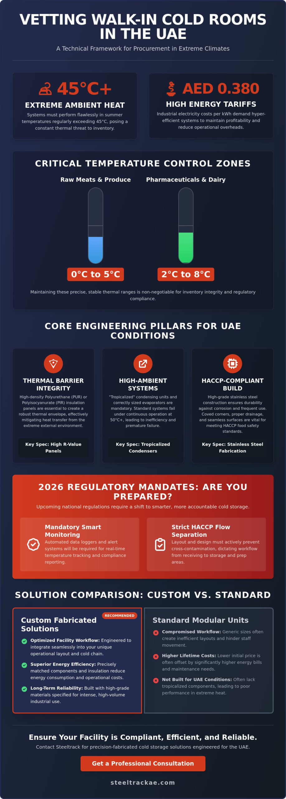 Walk-in Cold Room Suppliers in UAE: The Industrial Guide to Cold Storage Procurement 2026