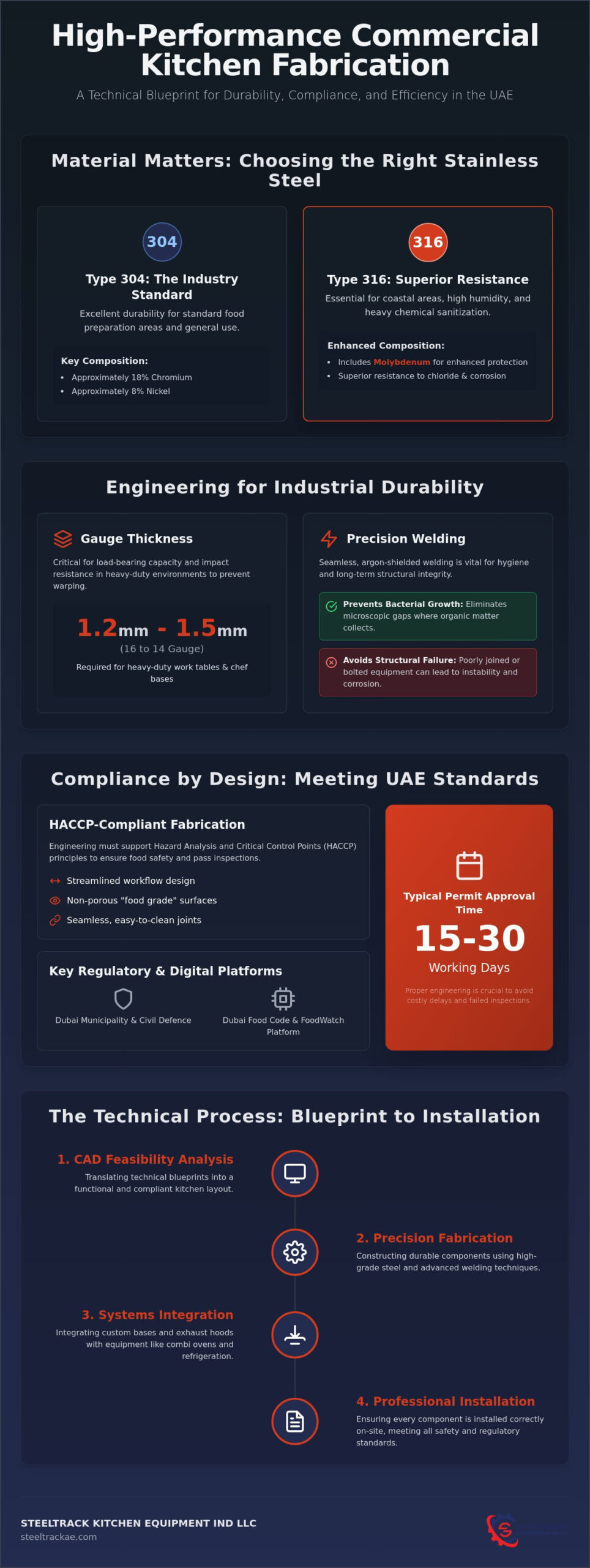 Commercial Kitchen Fabrication in Dubai: Engineering Excellence for UAE Hospitality