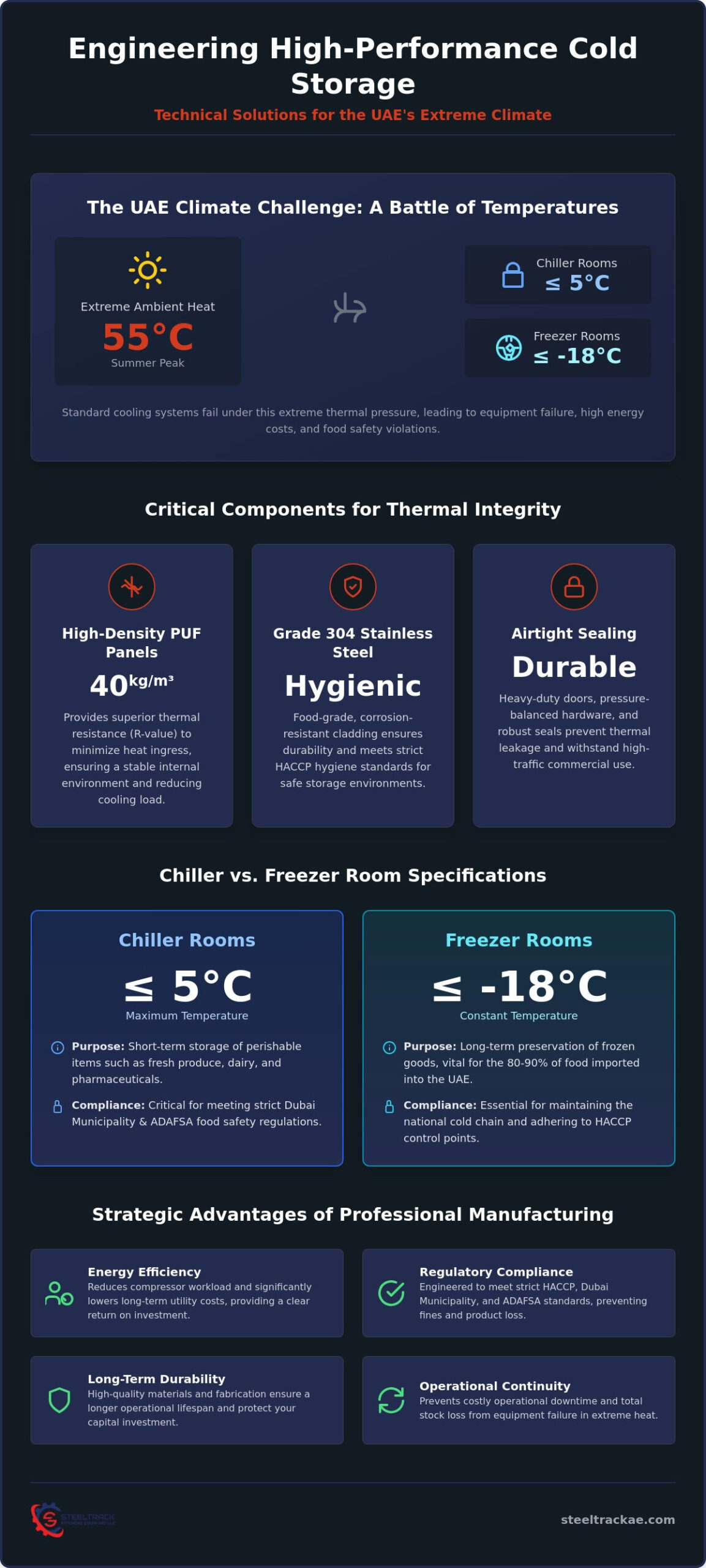 Best Cold Room Manufacturer in UAE: Engineering Industrial Cooling Solutions