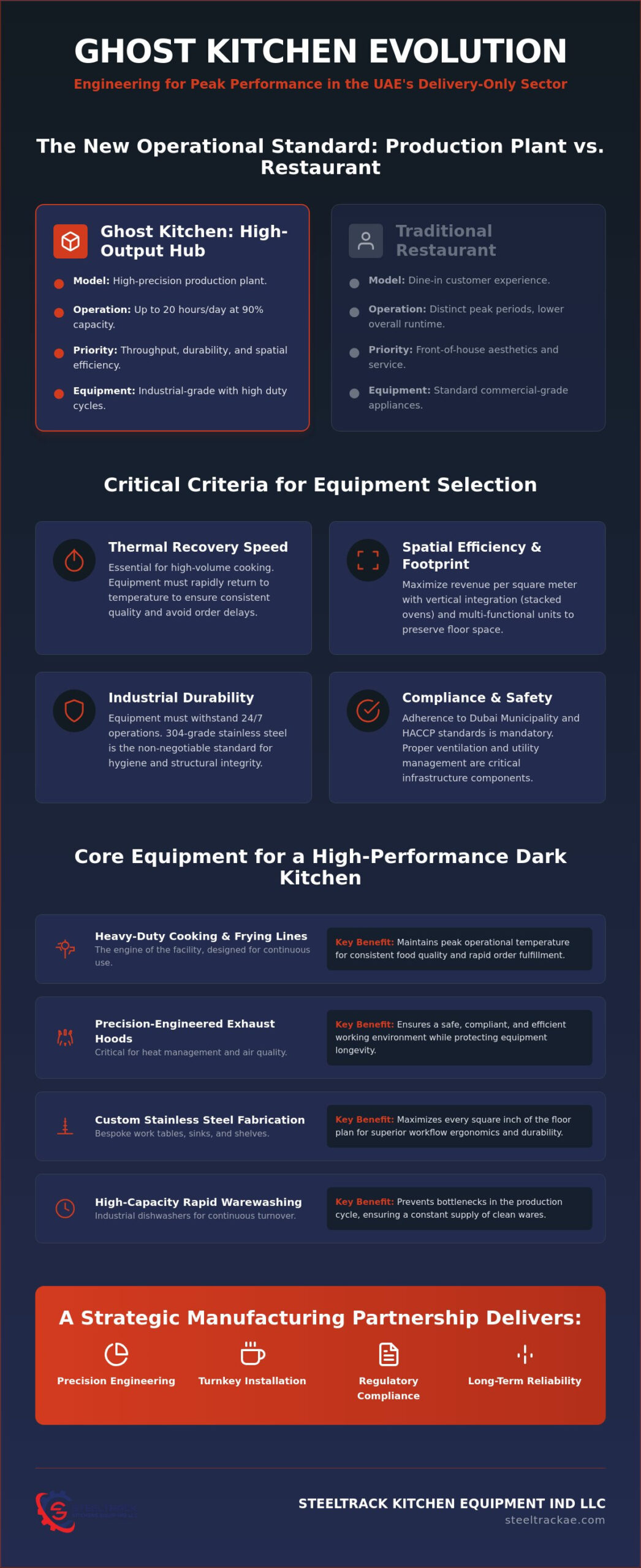 Ghost Kitchen Equipment Suppliers UAE: A Strategic Procurement Guide for 2026