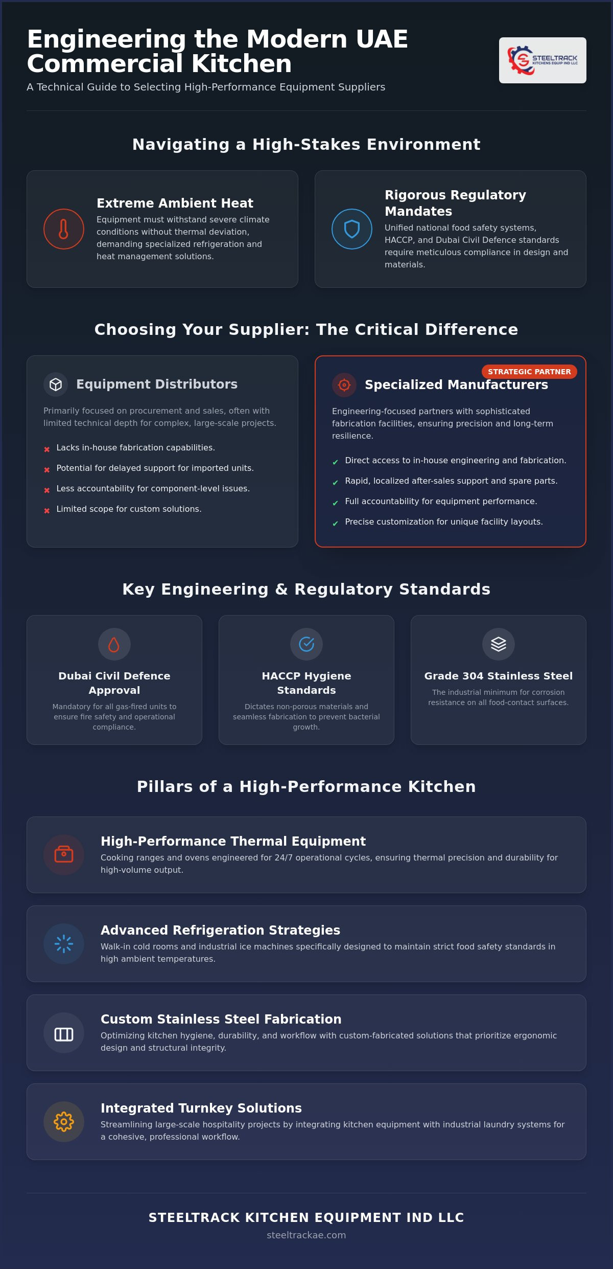 Restaurant Kitchen Equipment Suppliers in the UAE: An Engineering Guide for 2026