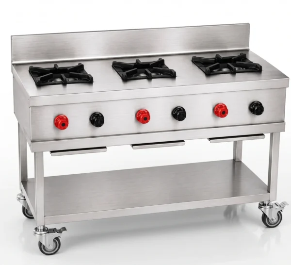 3 Burner Indian Cooking Range