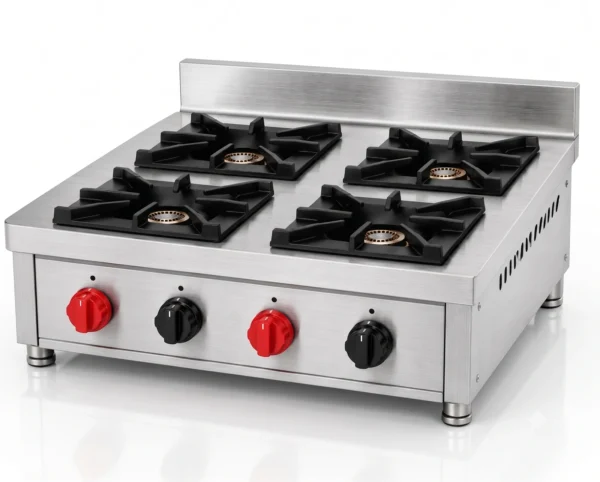 4 Burner Tabletop Cooking Range