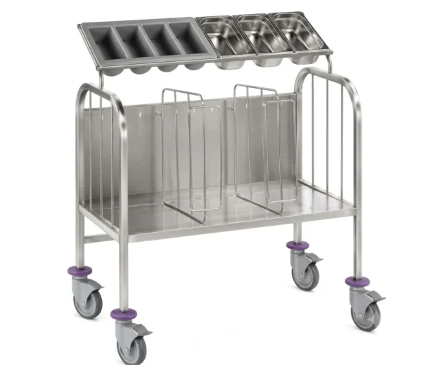 Cutlery Trolley with Tray Holder