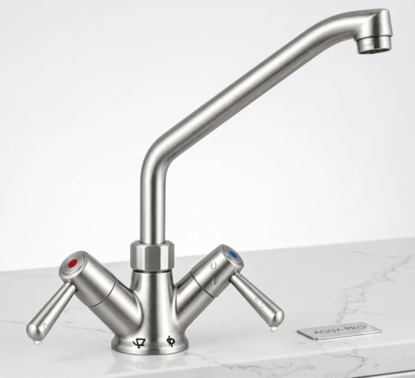 Deck Mounted Sink Faucet-Double Handle