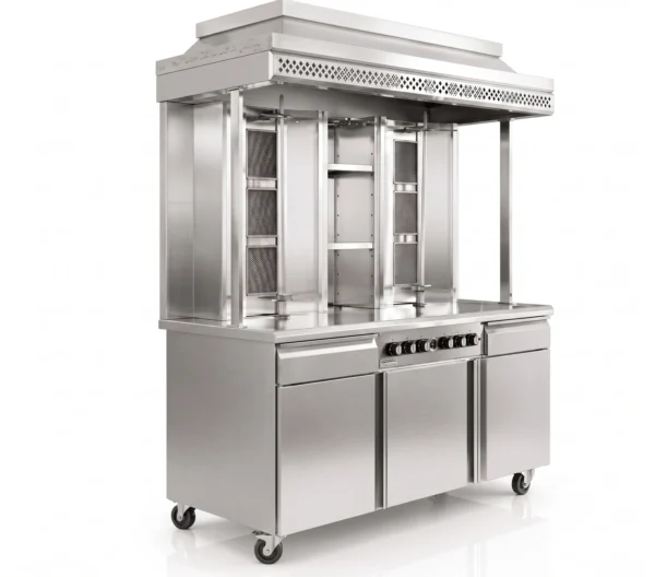Double Shawarma Machine with Chiller