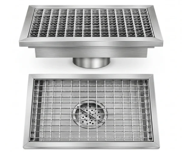 Floor Grating Bottom Drain 300x300mm
