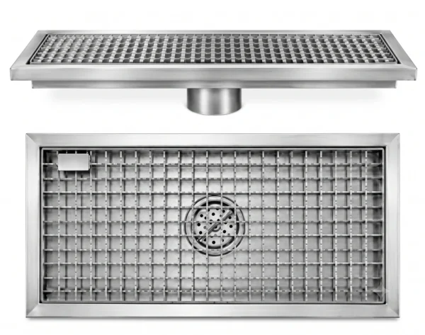 Floor Grating Bottom Drain 600x300mm
