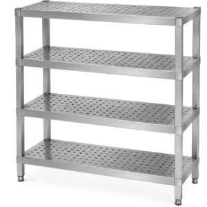 Perforated Floor Stand Storage Shelf