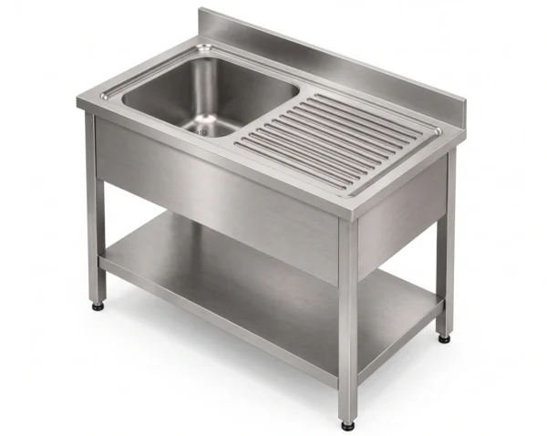 Single Bowl Sink with Table