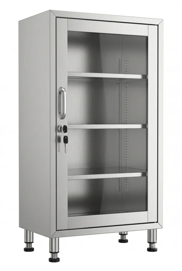 Single Glass Door Medical Storage Cabinet