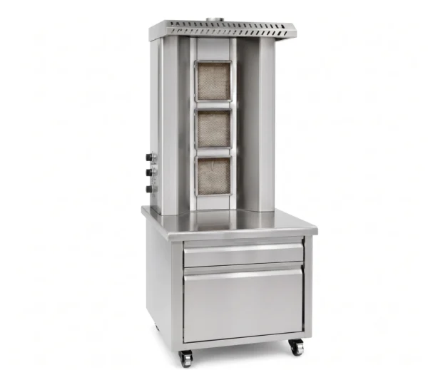 Single Shawarma Machine with Cabinet