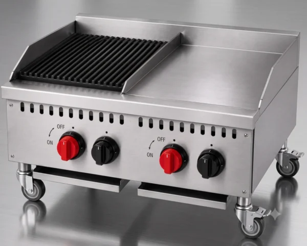 Tabletop ½ Smooth ½ Grill